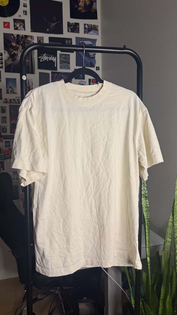 Pacsun Los Angeles Cream Short Sleeve T-Shirt Size M
